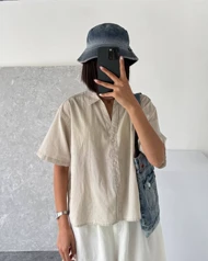 شومیز کرم BERSHKA🍨