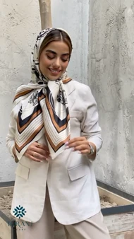 روسری دورو ابریشم