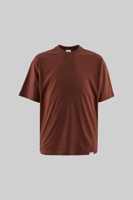 مردان پایه فوق العاده پنبه‌ای بزرگ شکلات t -shirt M1885