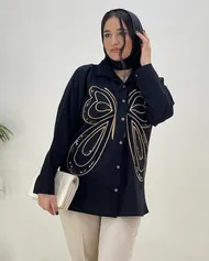 شومیزجلودکمه پروانه