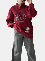 دورس زرشکی نیم زیپ NYC