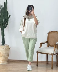 تونیک و شلوار لینن