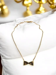گردنبند زنجیری پاپیون LV کد 3336003