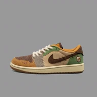 نایکی جردن 1 ساق کوتاه وودو Nike Jordan 1 Retro Low OG Voodoo