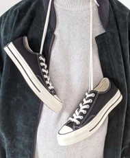 converse 1970 black low کانورس 1970 مشکی بدون ساق