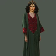 پیراهن بلند سوزندوزی