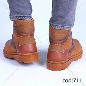 نیم بوت عسلی - کد 711 (Tb28)