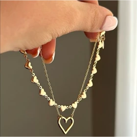 پابند قلبی آویز برند ژوپینگ کد 011011