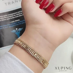 دستبند زنانه جلفایی طرح پیکسلی برند ژوپینگ