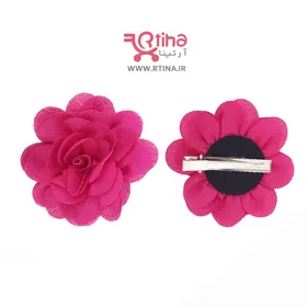 گل سر دخترانه شیک و زیبا (گیره فلزی انبری)