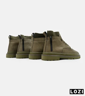 نیم بوت چرمی مردانه سبز Timberland