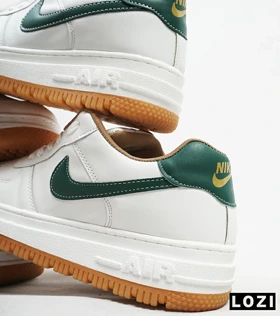 کفش مردانه و زنانه سفید سبز NIKE AIR FORCE