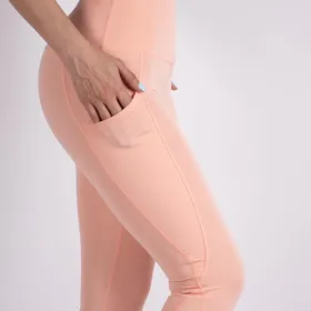 لگ اسلیم افکت جیب‌دار هلویی - Agi Slim Effect Leggings Şeftali