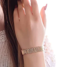 دستبند زنانه جلفایی طرح نردبانی برند ژوپینگ