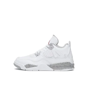کتانی جردن 4 سفید و کرم رترو اصل ساق‌دار Nike air jordan 4