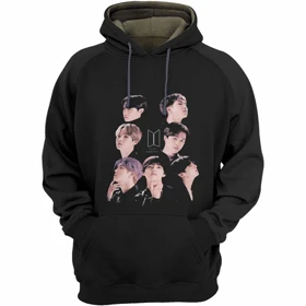 هودی زنانه bts طرح bts army