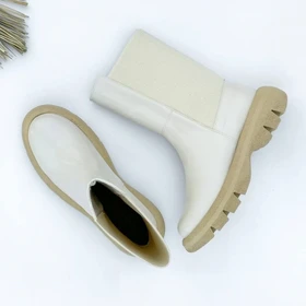کفش بوت زنانه مدل Stradivarius Flat Ankle Boots - BTCr91