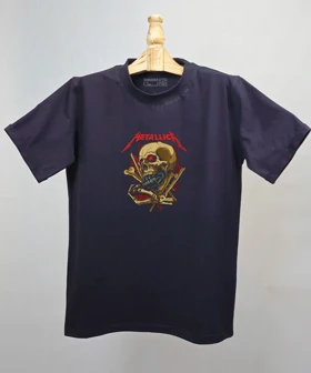 تیشرت بیسیک مردانه و زنانه مدل متالیکا Metallica Grenade Skull
