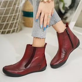 بوت چرم‌طبیعی سگک‌دار