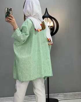 مانتو لینن پانچ