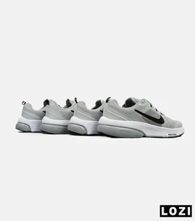 کفش کتانی بزرگ پا طوسی مشکی NIKE zoom