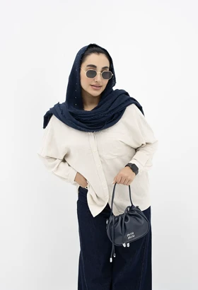 شومیز لینن راه راه