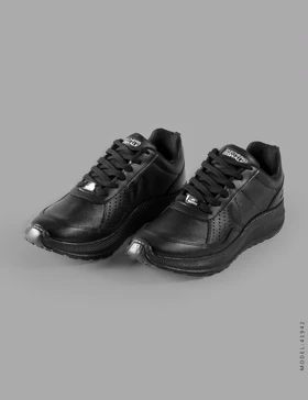 کفش روزمره مردانه Skechers چرم مصنوعی مشکی مدل 41942
