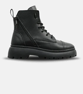 نیم بوت چرمی مردانه مشکی Timberland