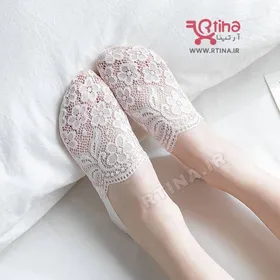 پاپوش گل‌دار زنانه مدل جوراب کالجی Oumeyu
