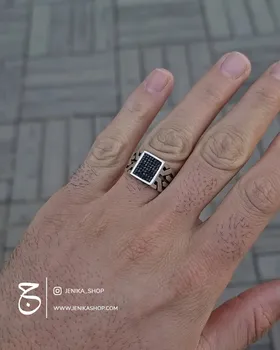انگشتر نگین مربعی