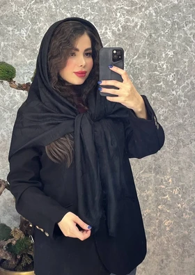 روسری ژاکارد نخ زرشکی