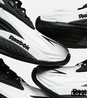 کفش کتانی ساق‌دار سفید مشکی Reebok Shaq Attaq