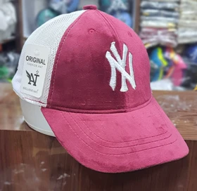 🧢 کلاه مخمل پشت تور NY
