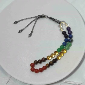 تسبیح سنگ هفت چاکرا اصل (7چاکرا)