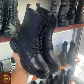 بوت بندی زنانه چرم پلاس