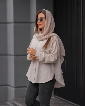 شومیز مدل پشت بلند بغل چاک کد 701
