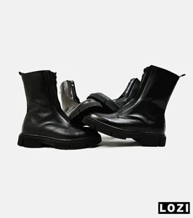 بوت مردانه زیپ‌دار مشکی ZARA