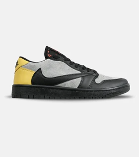 کفش کتانی مردانه قهوه ای طوسی مشکی خردلی NIKE travis scott