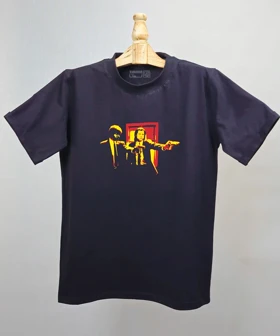 تیشرت بیسیک مردانه و زنانه مدل فیلم و سریال طرح Pulp Fiction