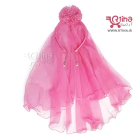 تل توری بچه گانه مدل تاج دار