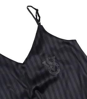 ست شورتک و تاپ بندی و اسکرانچی ساتن anamax آنامکث کد 024 طرح Victoria's Secret