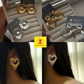 گوشواره فانتزی زنانه بزرگ دفرمه