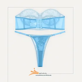 ست پینترستی آبی دکلته تورگاز فنردار طرح هفت برند وایت لیدی