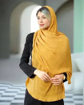 شال پلیسه پاییزه دور عدسی