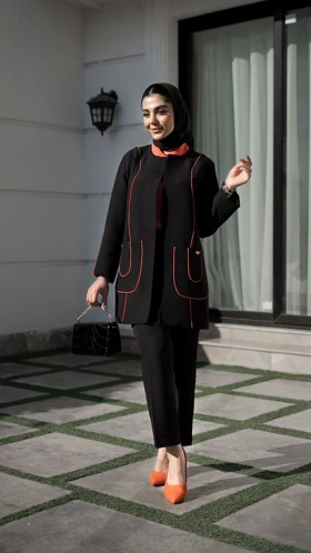 کت شلوار مغزیدوزی شده مزونی