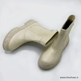 کفش نیم بوت زنانه مدل Stradivarius Flat Ankle Boots - BTCr46