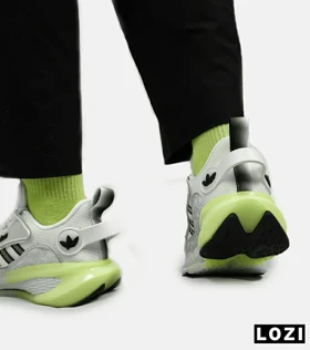 کفش کتانی مردانه و زنانه سفید سبز ADIDAS BONCE