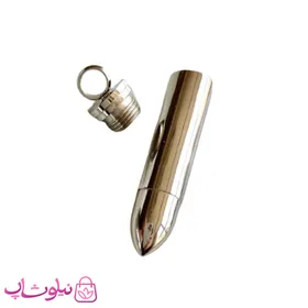 گردنبند پسرانه استیل طرح فشنگ نقره ای