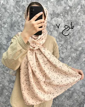 شال پلیسه میکس کرم 3921