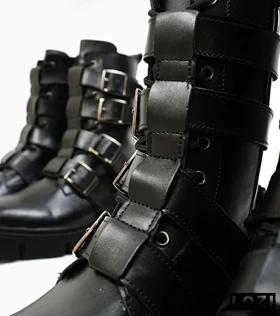 بوت مردانه ساق‌دار مشکی ZARA
